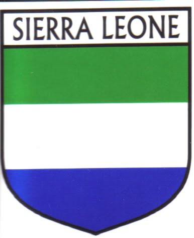 Sierra Leone Flag Crest Decal Sticker