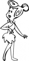 Wilma Flintstone Decal Sticker