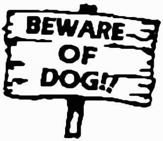 Beware of Dog Decal