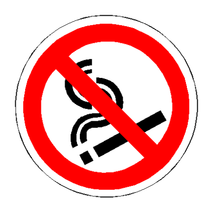 No Smoking decal