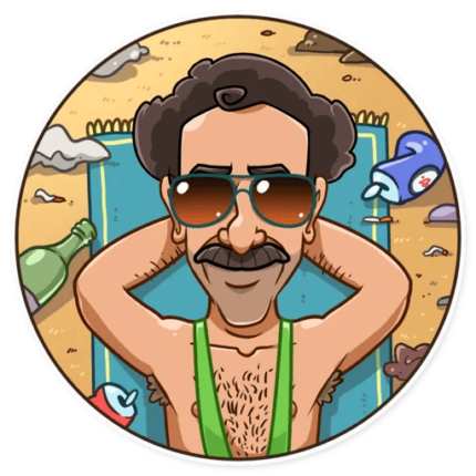 BORAT very nice funny car sticker 21
