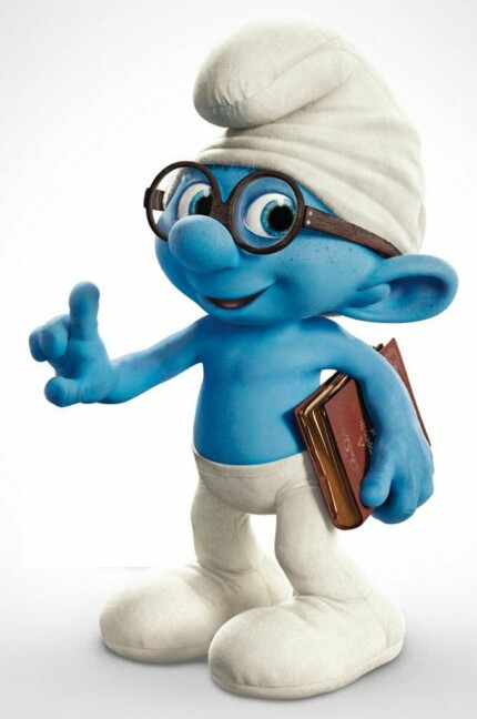 Brainy Smurf Movie Sticker
