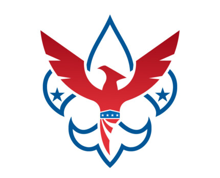 CUB SCOUT NEW EAGLE RWB LOGO STICKER