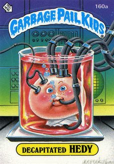 Decapiated HEDY Funny Sticker Name Decal