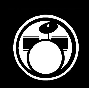 DRUMS Circular Diecut Decal