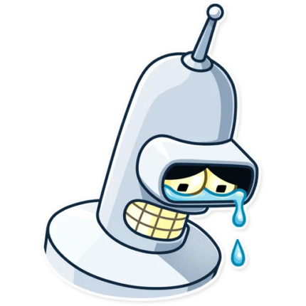 futurama tv show cartoon bender sticker 18