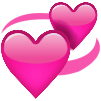 HEART Revolving_Pink_Hearts_Emoji