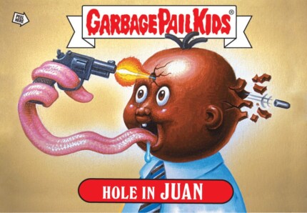 Hole In JUAN Funny Sticker Name Decal