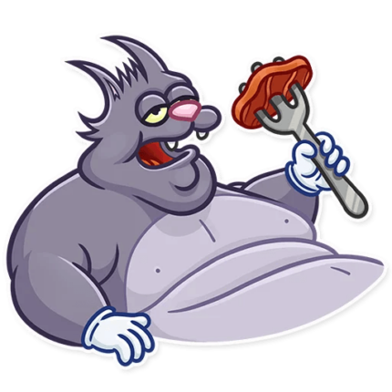 itchy and scratchy funny cartoon sticker 22