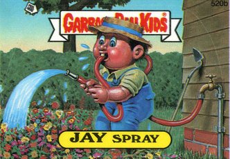 JAY Spray Funny Sticker Name Decal