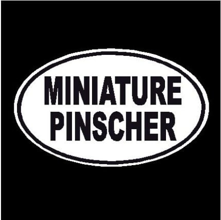 Miniature Pinscher Oval Decal