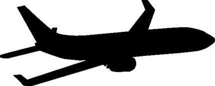 Plane Silhouette clip art