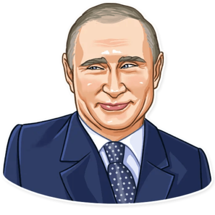 president vladimir putin political sticker 8