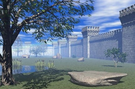 Buildings and Landscape Wall Decals 044