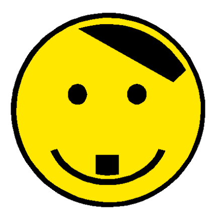 NAZI Hitler Smile Face decal - 426