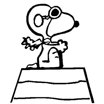 Snoopy Red Barron Decal 4