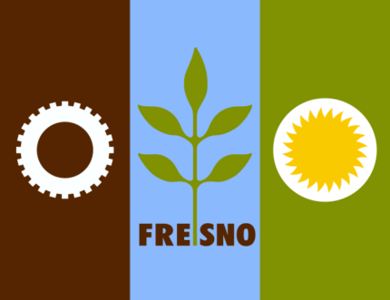 California Fresno City Flad Decal