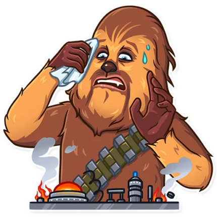 chewbacca wookiee star wars sticker 4