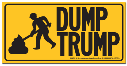 DUMP TRUMP PILE OF SHIT STICKER