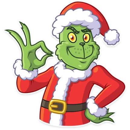 grinch stole christmas_cartoon sticker 10