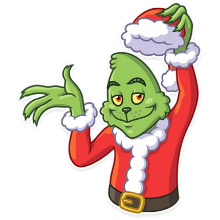 grinch stole christmas_cartoon sticker 5