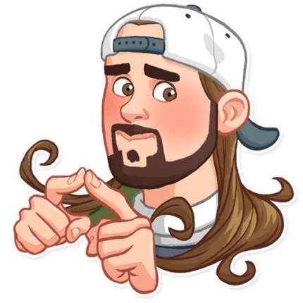 jay and silent bob funny cartoon wall sticker 23