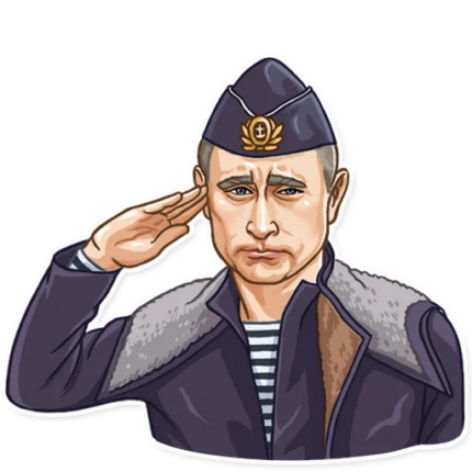 president vladimir putin political sticker 27