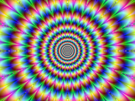 psychedelic patterns wall decal or window sticker 06