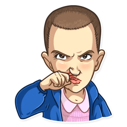 stranger things netflix stricker 7