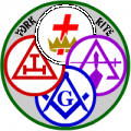 York Rite Bodies 2 Circle Logo Vinyl Decal