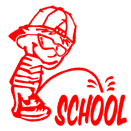 Peeon School decal