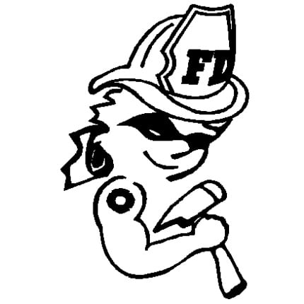 Firewoman vinyl decal