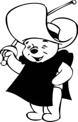 Diecut Pooh Stickers 07