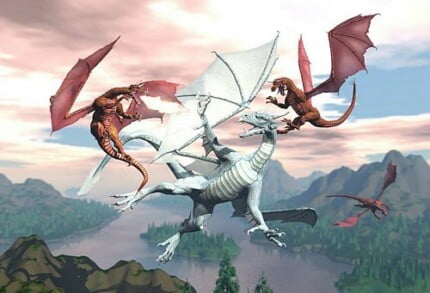 Dragons and Skull Wall Decals 21