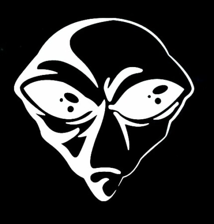 Alien Head Decal sticker 51