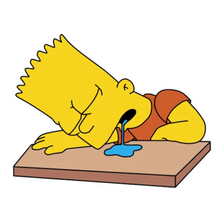 bart-simpson-DROOL Sticker