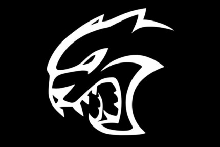 CHARGER SRT HELLCAT LOGO DIE CUT DECAL left