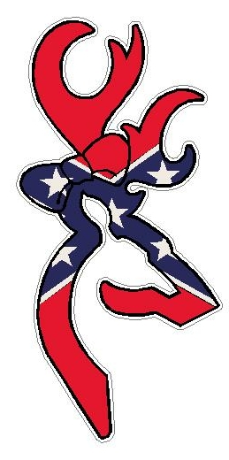 DEER HEAD BOW FILLS Rebel Flag