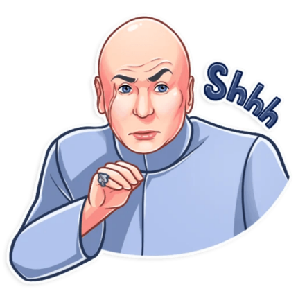 dr evil funny tv show sticker 9