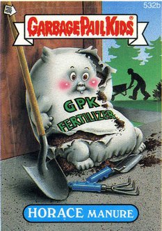 HORACE Manure Funny Sticker Name Decal