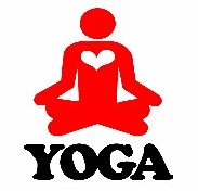 I Love Yoga Circular Sticker