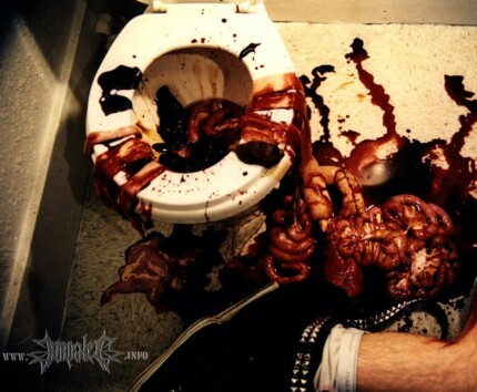 Impaled 2 Color Band Sticker