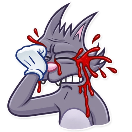 itchy and scratchy funny cartoon sticker 11