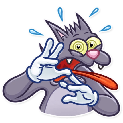 itchy and scratchy funny cartoon sticker 4