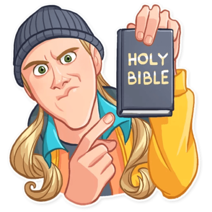 jay and silent bob funny cartoon wall sticker 22