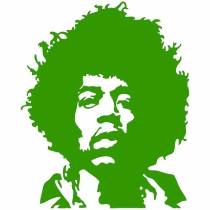 Jimmy Hendrix Vinyl Decal
