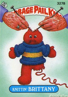 Knittin BRITTANY Funny Decal Name Sticker