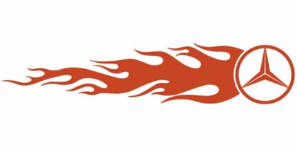 Mercedes Auto Flame Side Graphics (Pair)