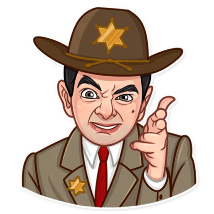 mr bean show funny car sticker 20