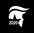 trump 202 diecut decal NO BACKGROUND